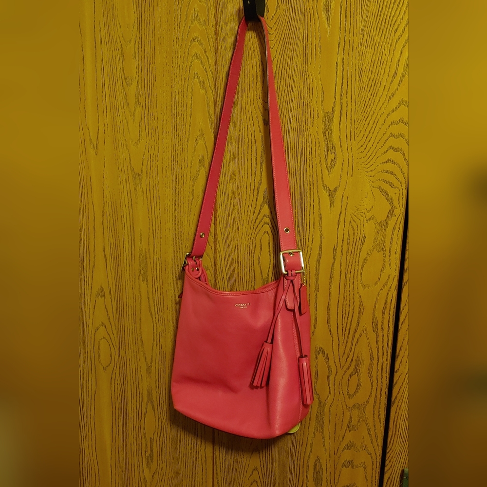 Coach Convertible Strap Leather Purse